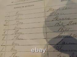 224 Gettysburg Hospital Chief Dr Henry Jane sgd Supply List Alex Va 65 CIVIL WAR
