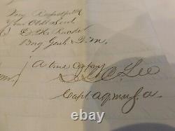 225 1865 Letter sgd Col James GC Lee to Gen Meigs Ref. INVOICE Civil War