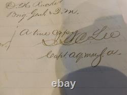 225 1865 Letter sgd Col James GC Lee to Gen Meigs Ref. INVOICE Civil War