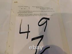226 Civil War Gen in Chief US Grant Names his Staff 1864 Red Ink Note On Bottom