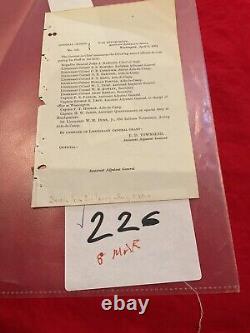 226 Civil War Gen in Chief US Grant Names his Staff 1864 Red Ink Note On Bottom