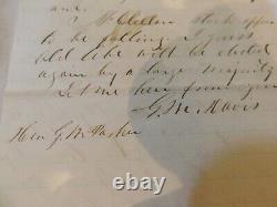 269 Lyons Iowa Civil War Letter 1864 Political Letter McCLELLAN Stock Falling