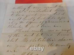 269 Lyons Iowa Civil War Letter 1864 Political Letter McCLELLAN Stock Falling