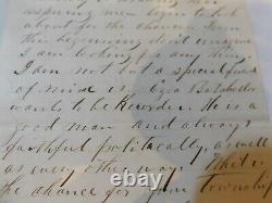 269 Lyons Iowa Civil War Letter 1864 Political Letter McCLELLAN Stock Falling