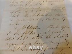 269 Lyons Iowa Civil War Letter 1864 Political Letter McCLELLAN Stock Falling
