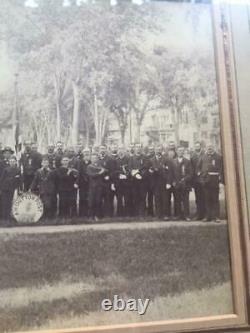 2 Framed Civil War Albumen Photos 5th Connecticut Infantry Band Musician Soldier