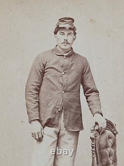 2nd NY Calvary Civil War Soldier Albert A Boynton CDV Image Plattsburgh NY