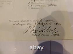 345 Gen. Jessup San Col Bankhead Pre Civil War Arty FA FT MONROE List 1850 r51