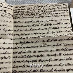 3 Antique Civil War Letters to Ohio Union Soldier in Quincy Illinois IL Hospital