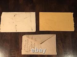 3 CIVIL War Covers With Letters & Stamps-confederate, Union & Post War