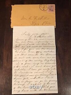 3 CIVIL War Covers With Letters & Stamps-confederate, Union & Post War