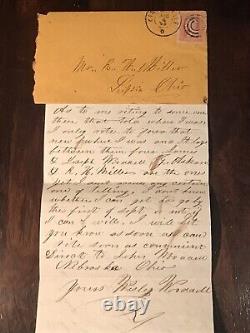 3 CIVIL War Covers With Letters & Stamps-confederate, Union & Post War