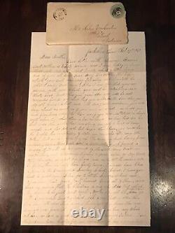 3 CIVIL War Covers With Letters & Stamps-confederate, Union & Post War