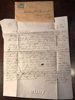 3 CIVIL War Covers With Letters & Stamps-confederate, Union & Post War