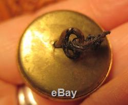 3 Civil War Brass Authentic Excellent Cond. Buttons 2 large one small MAKE OFFER