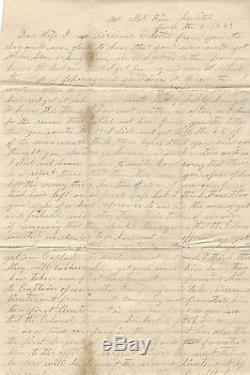 3 Civil War Letters 151st NY Hundreds Wounded at Antietam, McKim's Hospital
