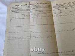 412 BATON ROUGE LA 1864 CIVIL WAR 8th NEW HAMPSHIRE VOLUNTEERS Clothing Account