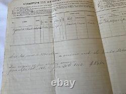 412 BATON ROUGE LA 1864 CIVIL WAR 8th NEW HAMPSHIRE VOLUNTEERS Clothing Account