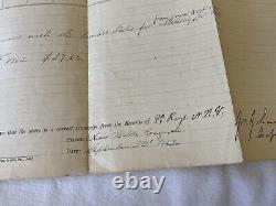 412 BATON ROUGE LA 1864 CIVIL WAR 8th NEW HAMPSHIRE VOLUNTEERS Clothing Account
