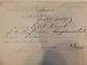 442 Sgn Col Sickles Civil War Illi Cav. Pilot Knob Missouri invoice 1862 General