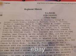 442 Sgn Col Sickles Civil War Illi Cav. Pilot Knob Missouri invoice 1862 General