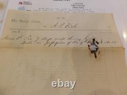 442 Sgn Col Sickles Civil War Illi Cav. Pilot Knob Missouri invoice 1862 General