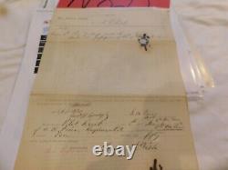 442 Sgn Col Sickles Civil War Illi Cav. Pilot Knob Missouri invoice 1862 General