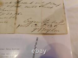 443 Civil War Pass Camp Classen MD 83rd NY 1862 Sgn Lt Pickett Wounded Antietam