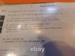 443 Civil War Pass Camp Classen MD 83rd NY 1862 Sgn Lt Pickett Wounded Antietam