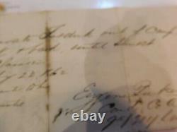 443 Civil War Pass Camp Classen MD 83rd NY 1862 Sgn Lt Pickett Wounded Antietam