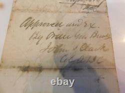 443 Civil War Pass Camp Classen MD 83rd NY 1862 Sgn Lt Pickett Wounded Antietam