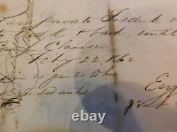 443 Civil War Pass Camp Classen MD 83rd NY 1862 Sgn Lt Pickett Wounded Antietam