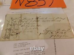 443 Civil War Pass Camp Classen MD 83rd NY 1862 Sgn Lt Pickett Wounded Antietam