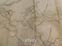 466 Large Civil War Map the Wildness New York Volunteers 1864 Battles Locations