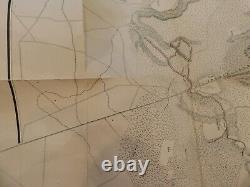 466 Large Civil War Map the Wildness New York Volunteers 1864 Battles Locations