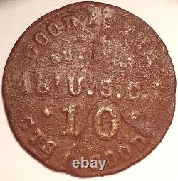 48th United States Colored Infantry Civil War Sutler 10 Cents Token US-48-10B