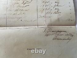 502 Mobile Bay Alabama Civil War May 1865 Supply Receipt 1st Mass Arty