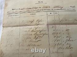 502 Mobile Bay Alabama Civil War May 1865 Supply Receipt 1st Mass Arty