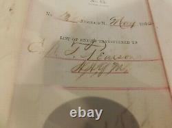 502 Mobile Bay Alabama Civil War May 1865 Supply Receipt 1st Mass Arty