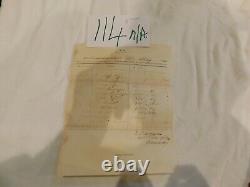 502 Mobile Bay Alabama Civil War May 1865 Supply Receipt 1st Mass Arty