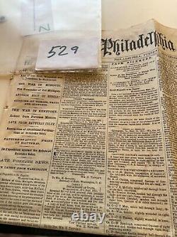 529 CIVIL WAR 1st Minn Battle Casualty List 1861 PHILADELPHIA LINCOLN BROTHER-IN