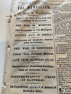 529 CIVIL WAR 1st Minn Battle Casualty List 1861 PHILADELPHIA LINCOLN BROTHER-IN