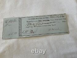 530 CIVIL WAR HERO HENRY WALKE SGN CHECK Fort's Henry Donelson Pillow Vicksburg