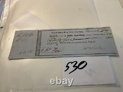 530 CIVIL WAR HERO HENRY WALKE SGN CHECK Fort's Henry Donelson Pillow Vicksburg