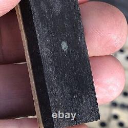 54 Old Rare Vintage Antique Civil War Relic Domino Game Piece Bone Ebony Brass