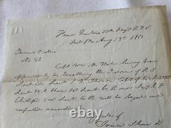 556 Civil War Rhode Island Vol. Ft Pennsylvania 1862 Officer Several Promotion