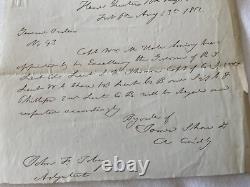 556 Civil War Rhode Island Vol. Ft Pennsylvania 1862 Officer Several Promotion