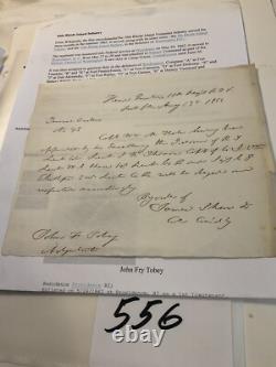 556 Civil War Rhode Island Vol. Ft Pennsylvania 1862 Officer Several Promotion