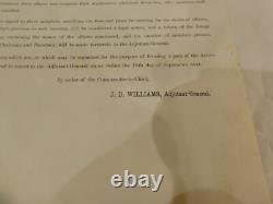 557 Connecticut Civil War for Troops 1861 Illustrated GENERAL ORDER Letterhead