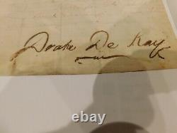 591 CIVIL War 1861 Drake De Kay Sgn Pass H Bush Owner And Slave Washington
